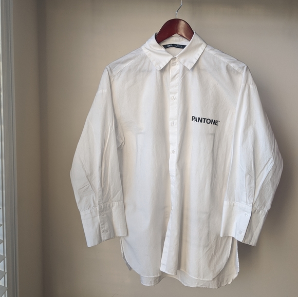 Zara Tops - Oversized Pantone Button Down